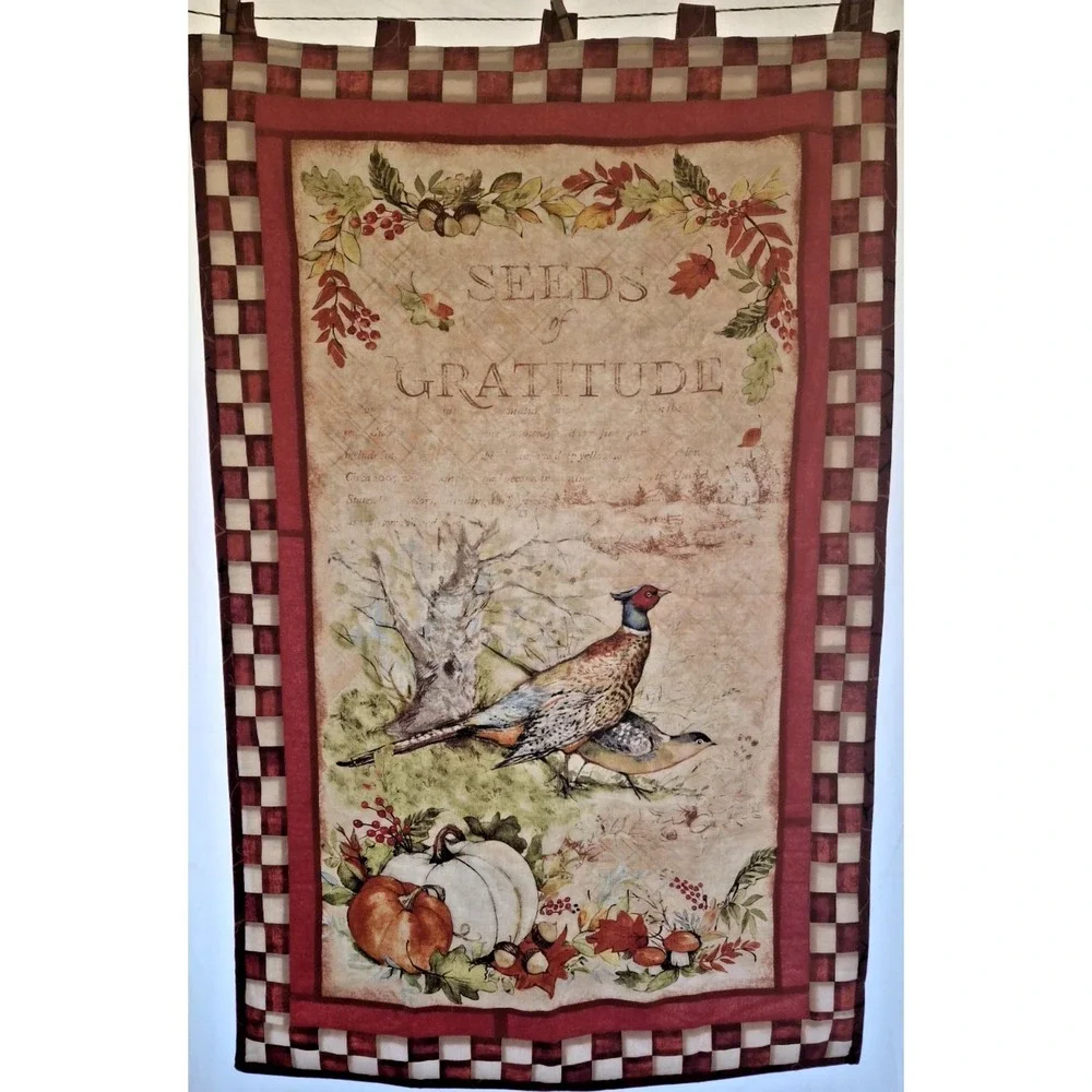 Seeds of Gratitude Quilted Panel
